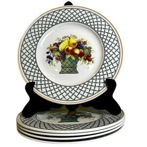 Villeroy & Boch 'Basket' Germany Vitro Porzellan 10.5" DInner Plates-Set of 5